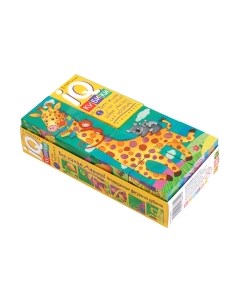 Развивающая игра Айрис-пресс Умные кубики. Фигурные 6 шт. Вот какая Африка!