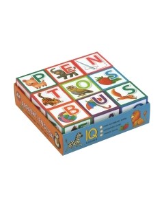 Развивающая игра Айрис-пресс Умные кубики в поддончике. Алфавит. English