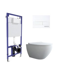 Унитаз подвесной с инсталляцией Berges Novum / 043271