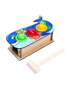 Развивающий игровой набор Лесная мастерская Стучалка Кит 3 шарика / 9279083
