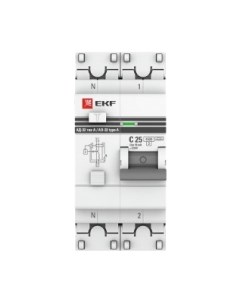 Дифференциальный автомат EKF PROxima АД-32 1P+N 16А/ 30А / DA32-16-B-30-pro Ekf