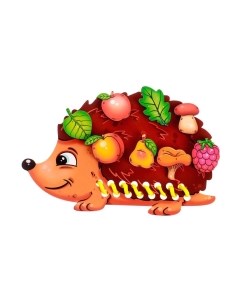 Развивающий игровой набор Шнуровка Ежик / 7402488 Лазерпро