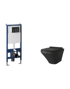 Унитаз подвесной с инсталляцией GR-4440BMS+900.K31.01.000+700.K31.02.210.210 Grossman