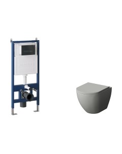 Унитаз подвесной с инсталляцией GR-4455GMS+900.K31.01.000+700.K31.03.210.210 Grossman