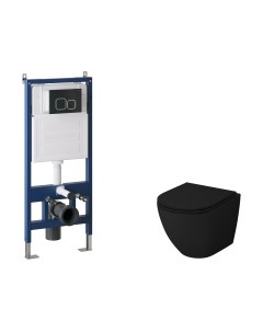 Унитаз подвесной с инсталляцией GR-4455BMS+900.K31.01.000+700.K31.02.210.210 Grossman