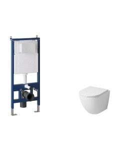 Унитаз подвесной с инсталляцией Grossman GR-4455S+900.K31.01.000+700.K31.05.01M.01M