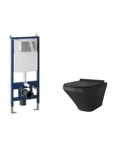 Унитаз подвесной с инсталляцией GR-4440BMS+900.K31.01.000+700.K31.04.10M.10M Grossman