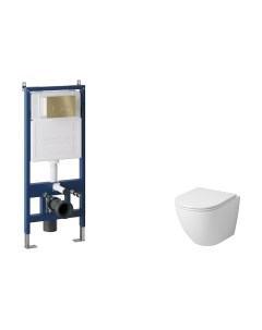 Унитаз подвесной с инсталляцией GR-4455S+900.K31.01.000+700.K31.05.32M.32M Grossman