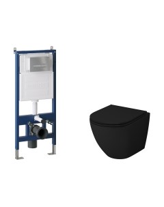 Унитаз подвесной с инсталляцией Grossman GR-4455BMS+900.K31.01.000+700.K31.03.110.110