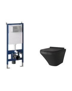 Унитаз подвесной с инсталляцией Grossman GR-4440BMS+900.K31.01.000+700.K31.03.110.110