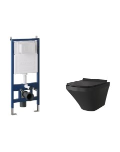 Унитаз подвесной с инсталляцией GR-4440BMS+900.K31.01.000+700.K31.04.01M.01M Grossman