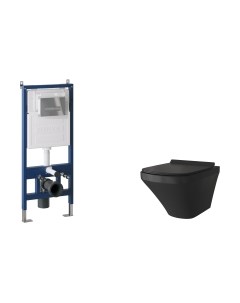 Унитаз подвесной с инсталляцией Grossman GR-4440BMS+900.K31.01.000+700.K31.03.100.100