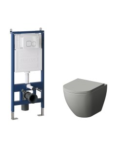 Унитаз подвесной с инсталляцией GR-4455GMS+900.K31.01.000+700.K31.02.000.000 Grossman