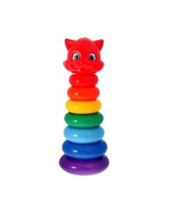 Развивающий игровой набор Соломон Пирамидка Котик / 1200498