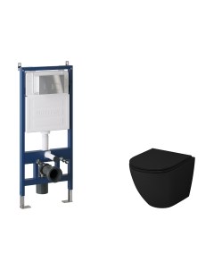 Унитаз подвесной с инсталляцией Grossman GR-4455BMS+900.K31.01.000+700.K31.02.100.100