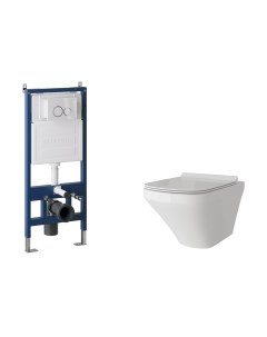 Унитаз подвесной с инсталляцией Grossman GR-4440S+900.K31.01.000+700.K31.01.000.000