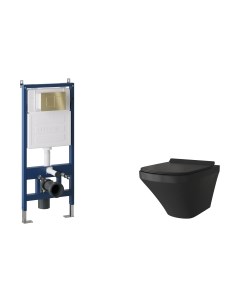 Унитаз подвесной с инсталляцией Grossman GR-4440BMS+900.K31.01.000+700.K31.04.32M.32M