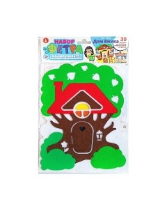 Развивающий игровой набор Десятое королевство Из фетра на липучках Дом Ежика / 04643