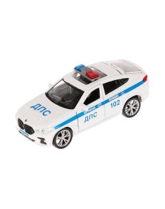 Автомобиль игрушечный Технопарк BMW X6 Полиция / X6-12POL-WH