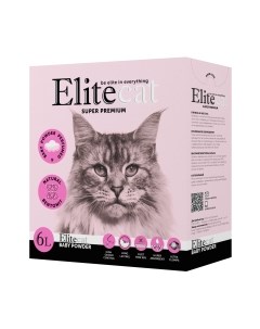 Наполнитель для туалета EliteCat Baby Powder с ароматом детской пудры 2442/EC Elitecat