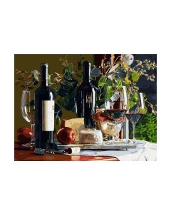 Картина по номерам БЕЛОСНЕЖКА Натюрморт с клубникой и сыром / 1103-AS Белоснежка