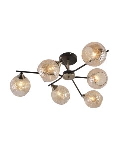 Потолочный светильник Mirastyle MH-1488/6 BK+AB