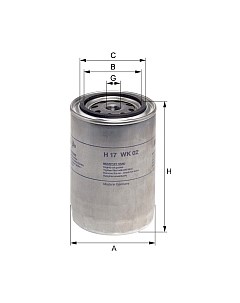 Топливный фильтр Hengst H17WK02