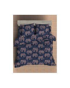 Комплект постельного белья Мако-сатин Elephants Микрофибра 1.5 / 92997 Amore mio