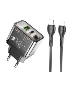 Зарядное устройство сетевое Hoco N34 + кабель Type-C to iP