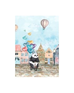 Фотообои листовые ФабрикаФресок Детская Панда / 412280 Фабрикафресок