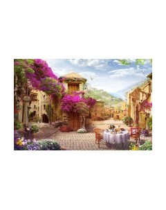 Фотообои листовые ФабрикаФресок Фреска Античная улочка с сиренью / 114265 Фабрикафресок