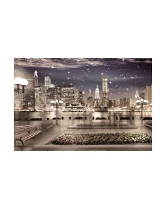 Фотообои листовые ФабрикаФресок Фреска Ночной Нью-Йорк / 664270 Фабрикафресок