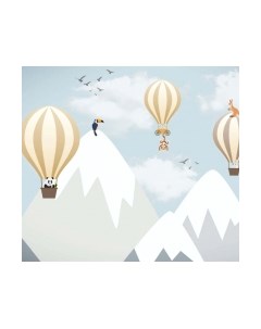 Фотообои листовые ФабрикаФресок Шары в горах и звери / 613270 Фабрикафресок