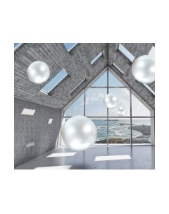 Фотообои листовые ФабрикаФресок 3D Шары в комнате / 813270 Фабрикафресок