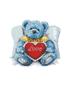 Набор для вышивания Медвежонок с сердцем / 777-14 Белоснежка