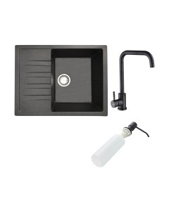Мойка кухонная со смесителем БелЭворс Vega R + смеситель W4998-4-22 + дозатор L405F Белэворс