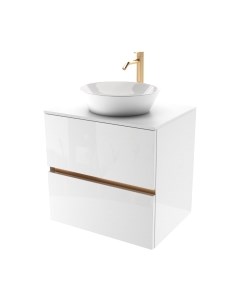 Тумба под умывальник ЗОВ Лира 60 / L60MW0MWGVG-KP13W Зов