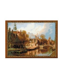 Набор для вышивания Амстердам, Старая церковь и Церковь св.Николая Чудотворца / 1189 Риолис