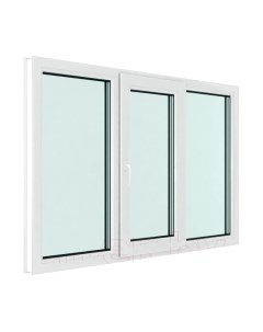 Окно ПВХ Rehau Roto NX Поворотно-откидное створка по середине 3 стекла
