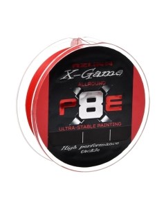 Леска плетеная Azura X Game PE Х8 150м Fiery Red 1.0 0.165мм 7.2кг 16lb / X8-10