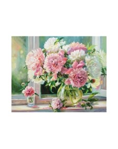 Картина по номерам Остров Сокровищ Пионы / 662898 Остров сокровищ