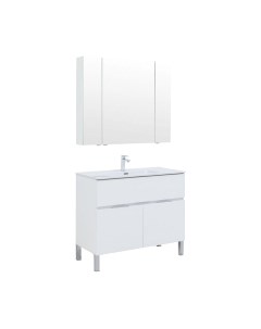 Комплект мебели для ванной Aquanet Алвита new 100 / 274184