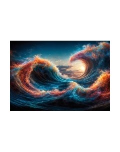 Картина на стекле Stamprint Бушующее море 1 AR070