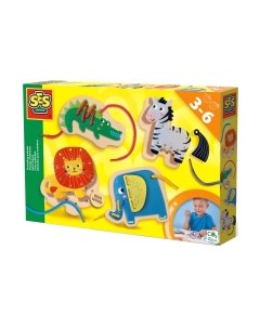 Развивающий игровой набор Шнуровка животных / 14633 Ses creative