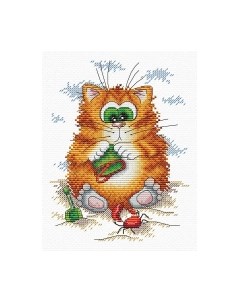 Набор для вышивания Кот на пляже / М-148м М.п.студия