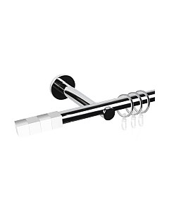 Карниз для штор АС ФОРОС Dance D19Г + наконечники Магнум белый Ас форос