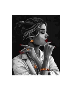 Картина по номерам Школа талантов Девушка в золоте / 7153380