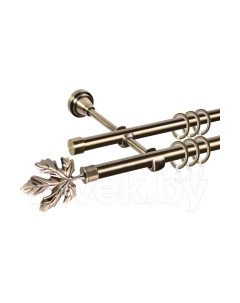 Карниз для штор АС ФОРОС Grace D16Г/16Г + наконечники Клен Ас форос