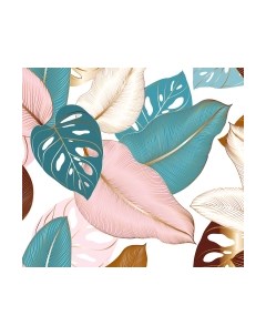 Фотообои листовые Vimala Рисованные листья 7