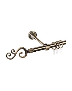 Карниз для штор АС ФОРОС Grace D16Г + наконечники Лоза Ас форос